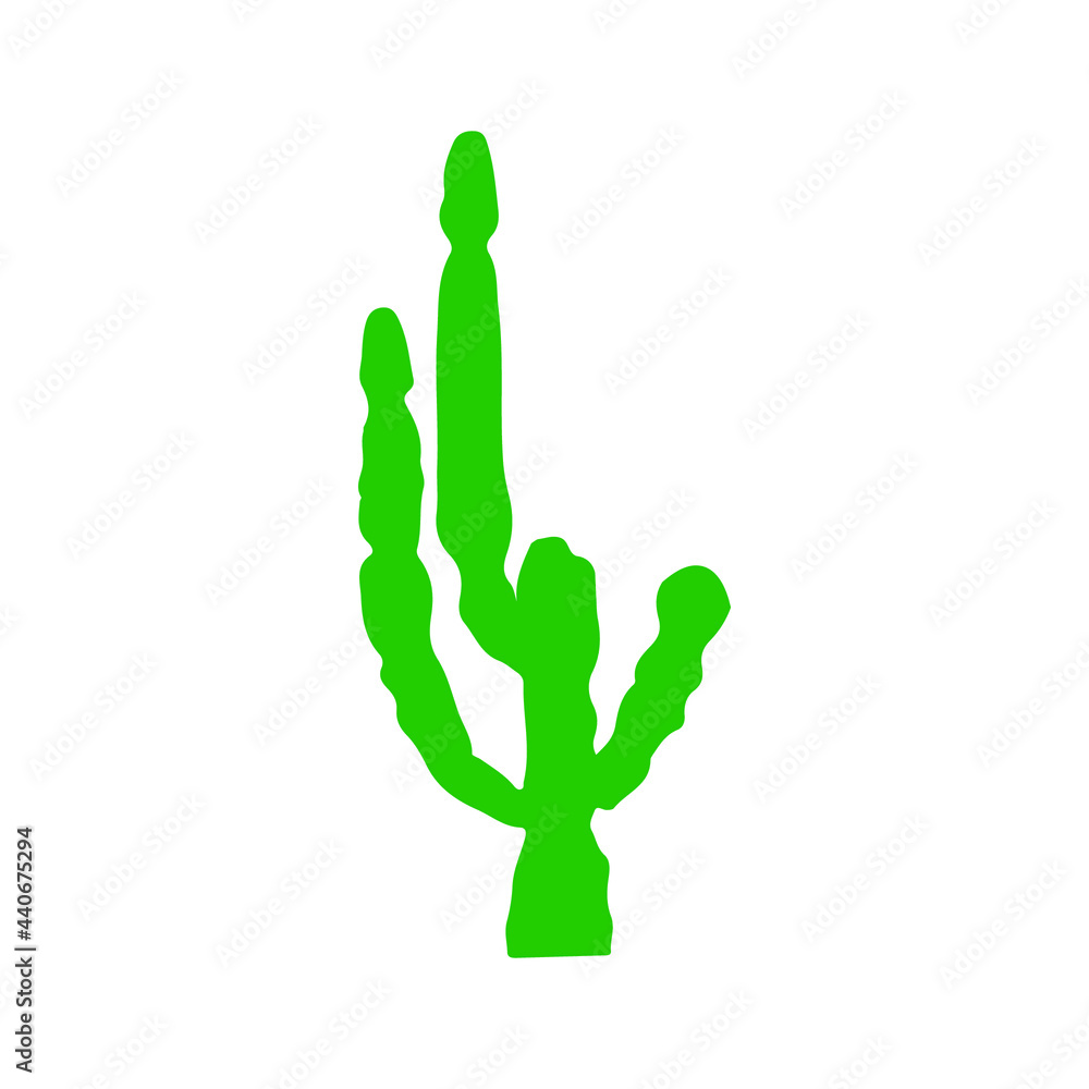 Obraz premium big beautiful cacti vector illustration design