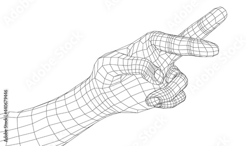 Fingers crossed. Vector