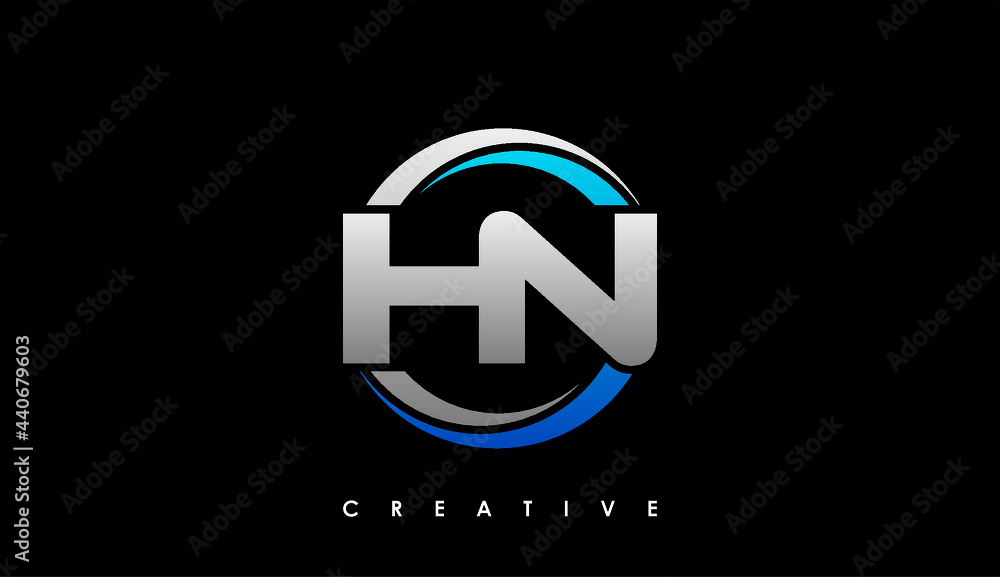 HN Letter Initial Logo Design Template Vector Illustration HN Letter Initial Logo Design Template Vector Illustration
