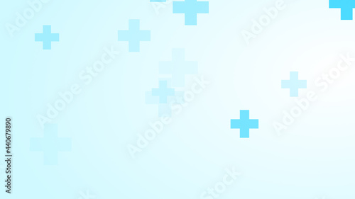 Fototapeta Naklejka Na Ścianę i Meble -  Medical white blue cross pattern background.