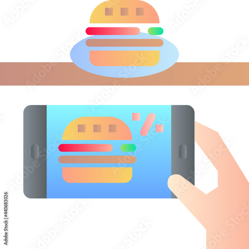 kcal calculator gradient icon
