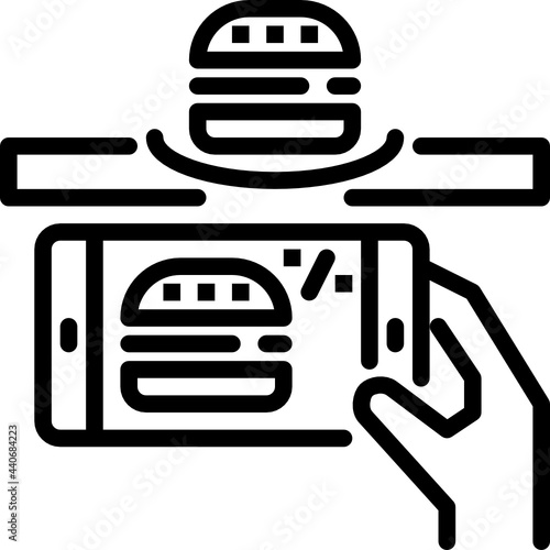 kcal calculator outline icon