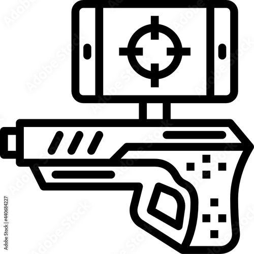 shooting game outline icon