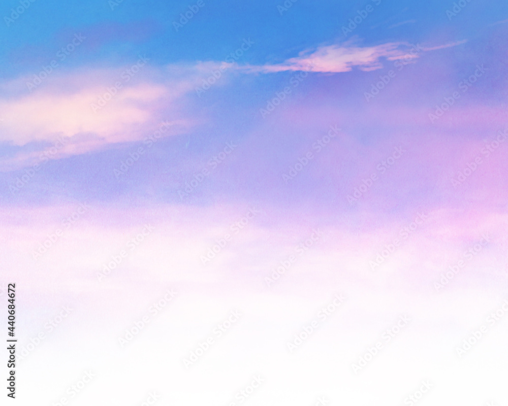 薄紫色の朝焼けの空の風景イラスト（テクスチャ）