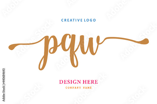 PQW lettering logo is simple, easy to understand and authoritative