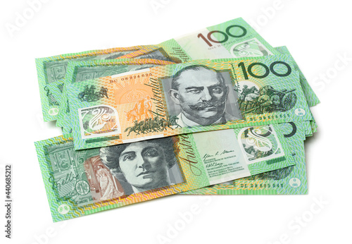 Australia Dollar, Bank note of Australia on white background