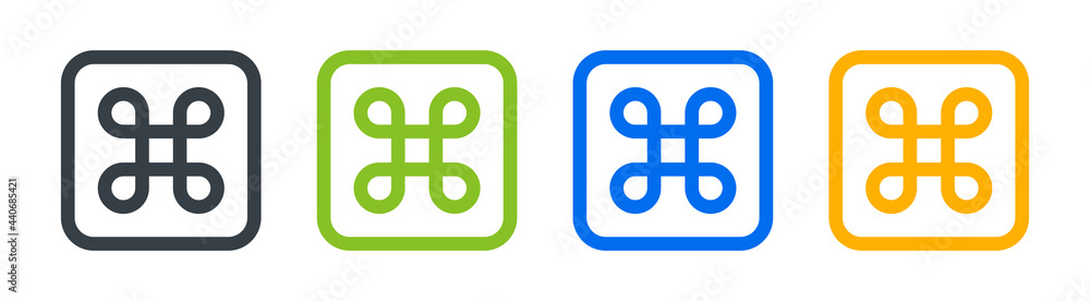 Cmd or command icon symbol. Vector illustration Cmd or command icon symbol. Vector illustration