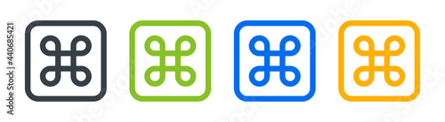 Cmd or command icon symbol. Vector illustration