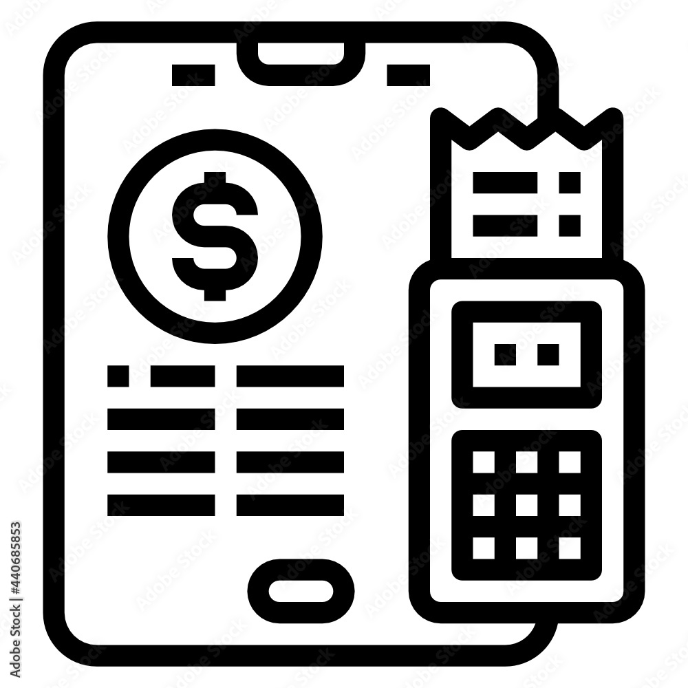 Financial outline icon