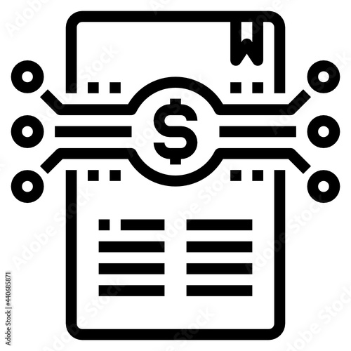 Invoice outline icon