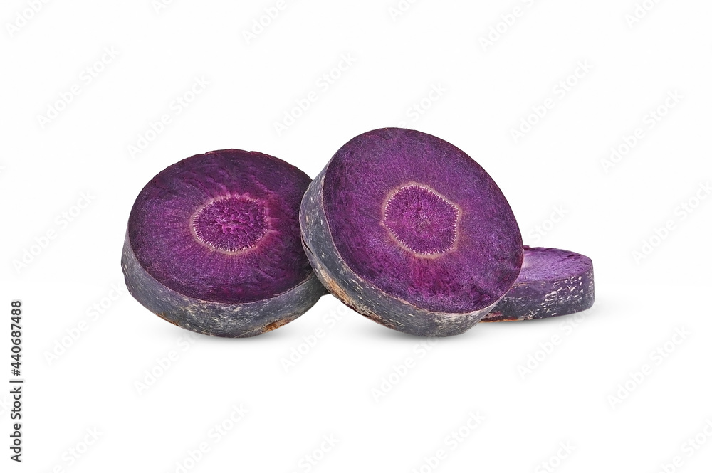 purple carrot on white background purple carrot on white background