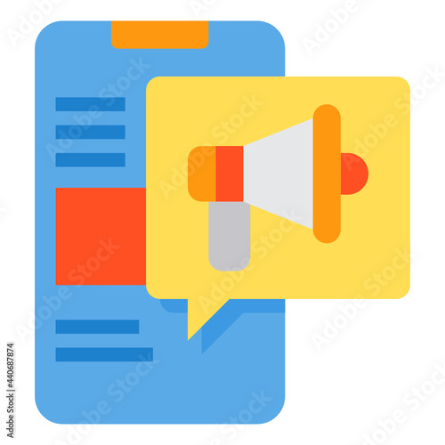 Advertisment flat icon
