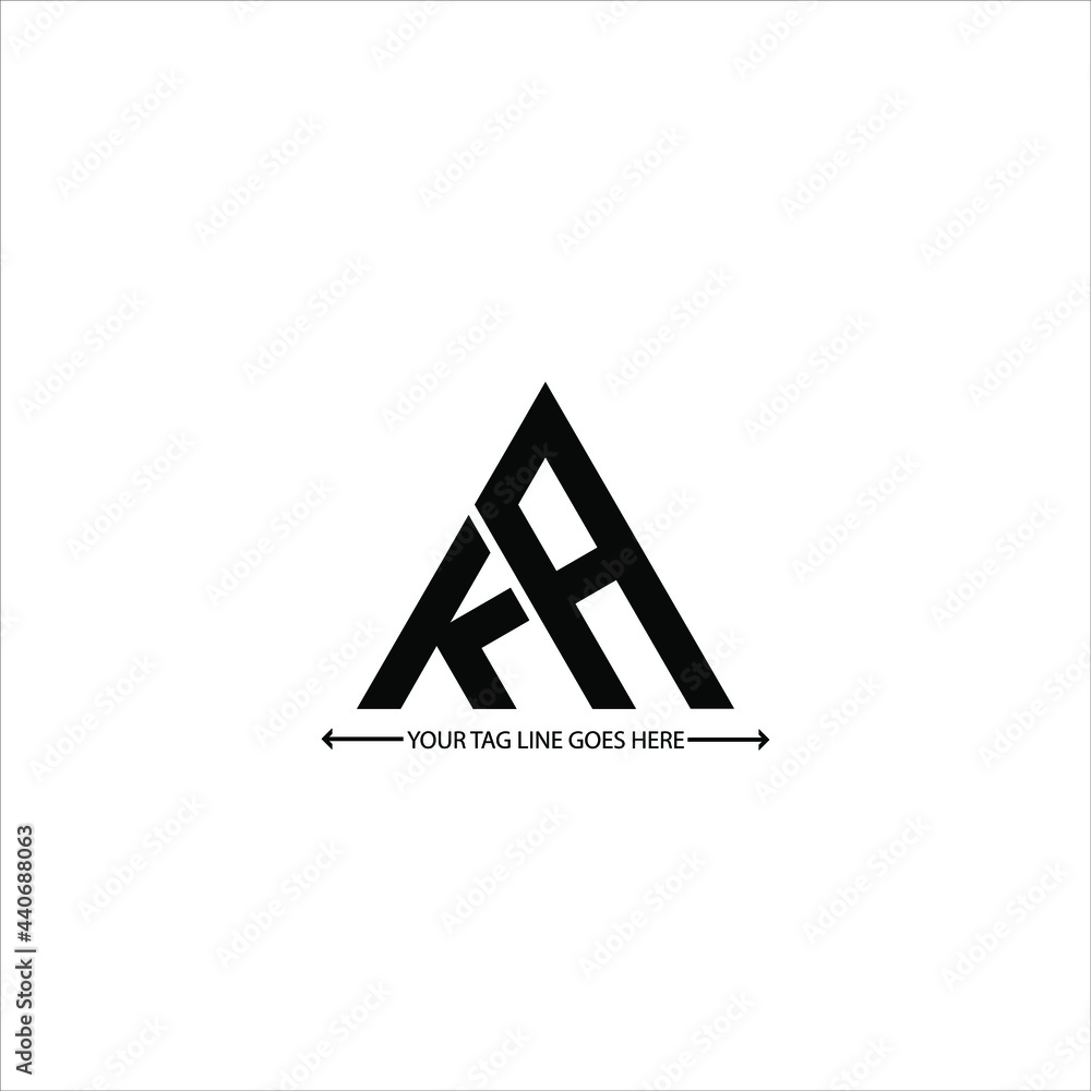  K A letter logo creative design. ka unique design - obrazy, fototapety, plakaty 