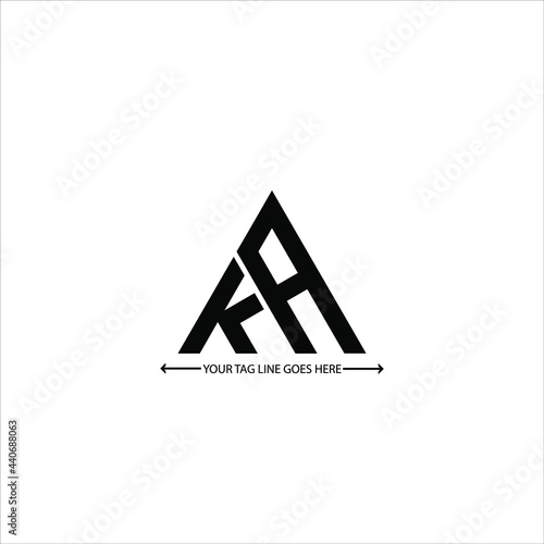  K A letter logo creative design. ka unique design photo