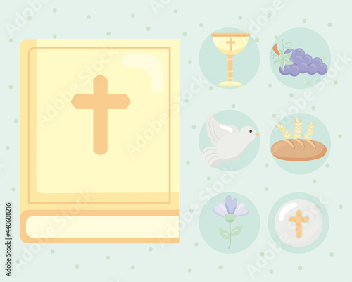 seven first communion icons