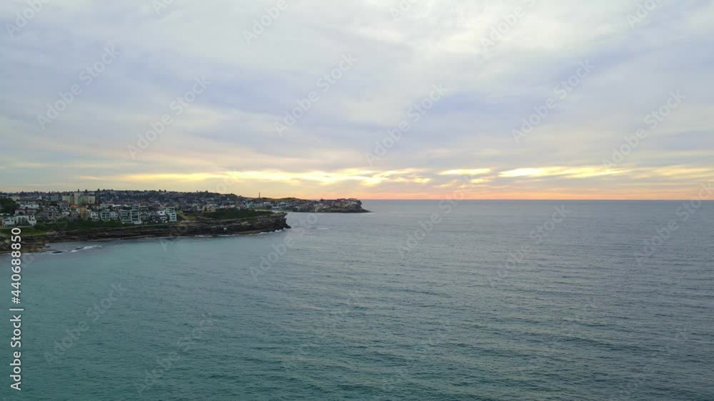 Distant View of Tamarama Point And The Eastern Suburbs In New South Wales , Australia. aerial Distant View of Tamarama Point And The Eastern Suburbs In New South Wales , Australia. aerial