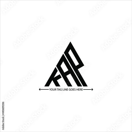 KAP letter logo creative design. KAP unique design
