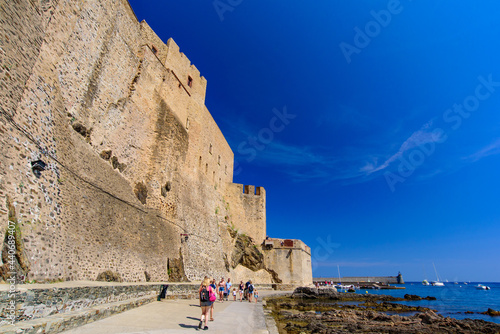 Château Royal de Collioure, a French royal castle in the town of Collioure, France