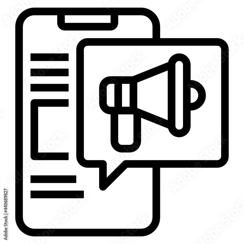 Advertisment outline icon