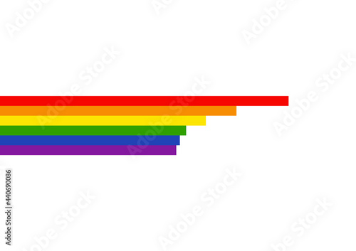 LGBTQ rainbow stripe