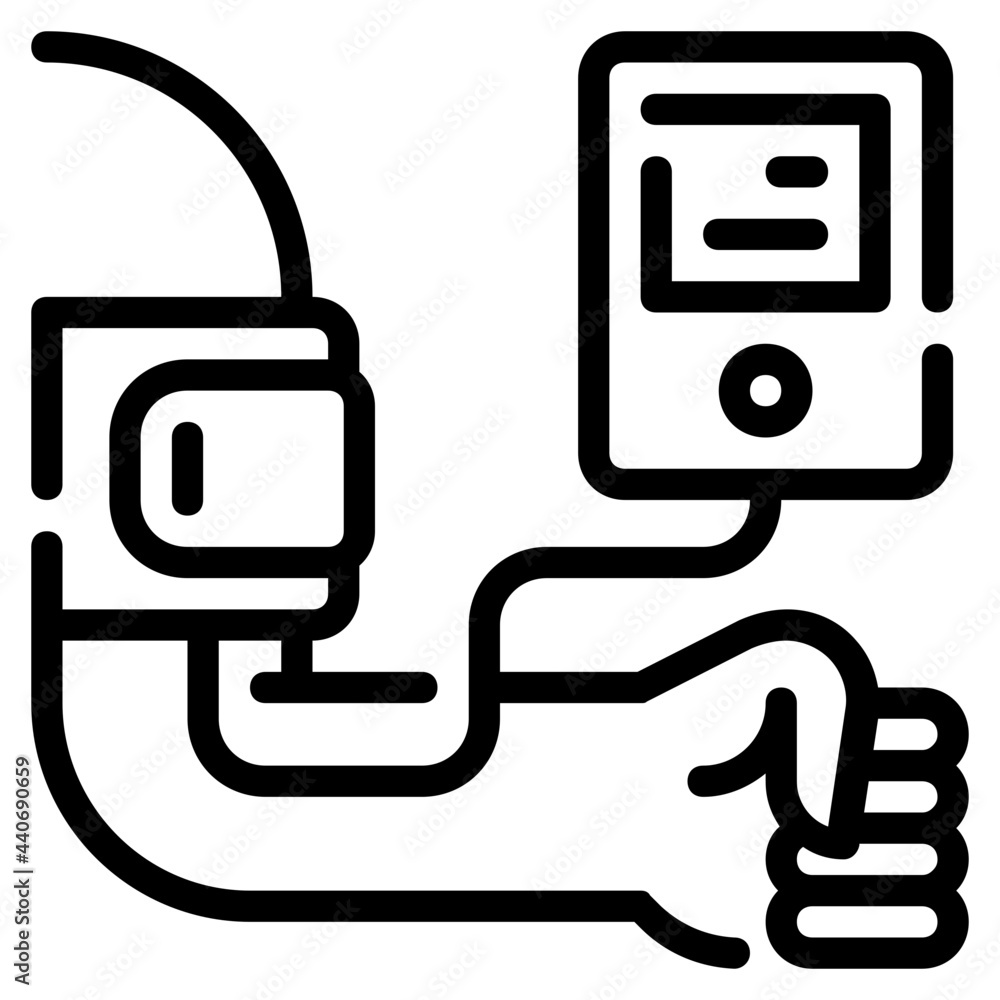 blood pressure gauge line icon blood pressure gauge line icon