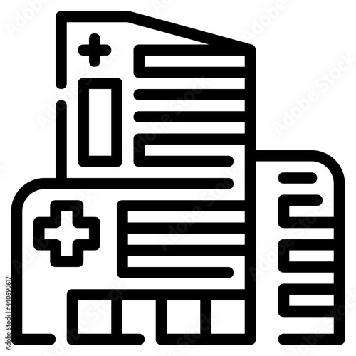 hospital line icon
