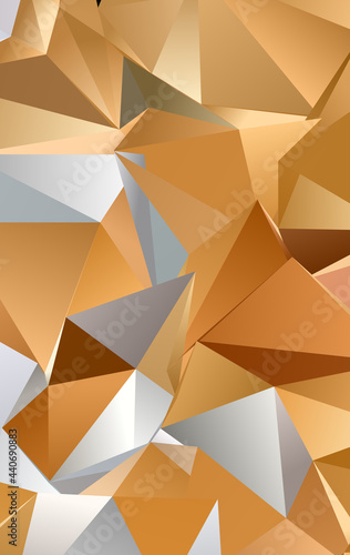 3d Triangles, abstract background. Design wallpaper. © hary_cz