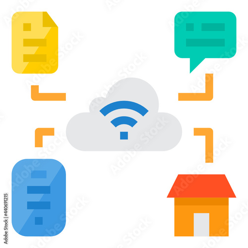 Cloud flat icon