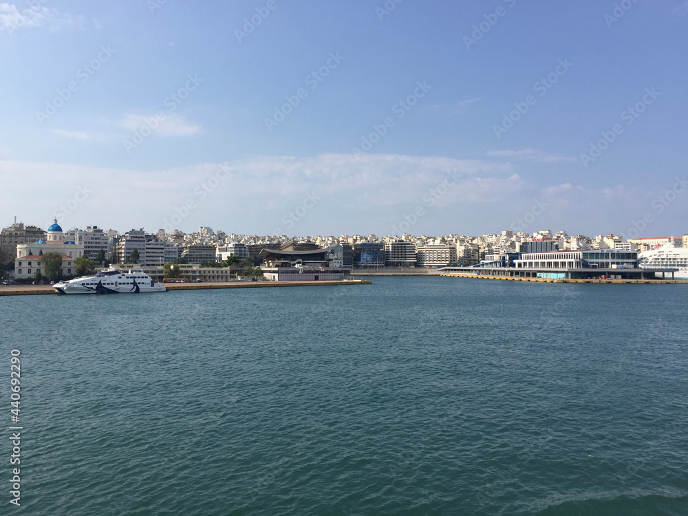 The Port of Piraeus is the chief sea port of Athens, Greece, located on the Saronic Gulf on the western coasts of the Aegean Sea, the largest port in Greece and one of the largest in Europe.