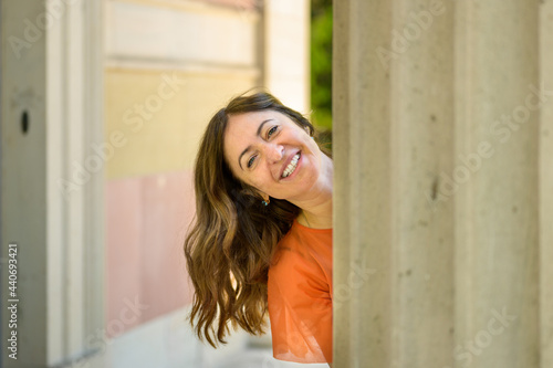 Fun happy woman laughing at the camera Free Download Fun happy woman laughing at the camera - GFXLoad