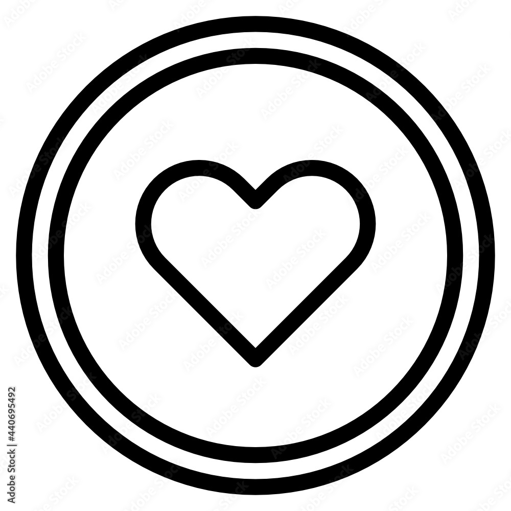 Heart outline icon Heart outline icon
