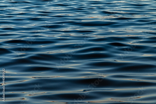 defocused blue water surface background 