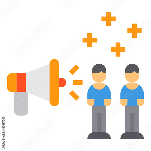 Advertisment flat icon