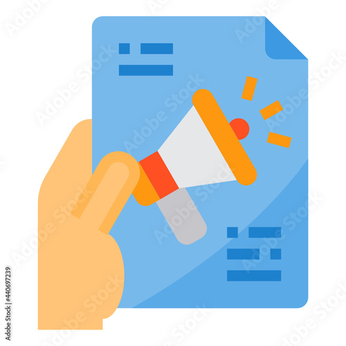 Hand flat icon