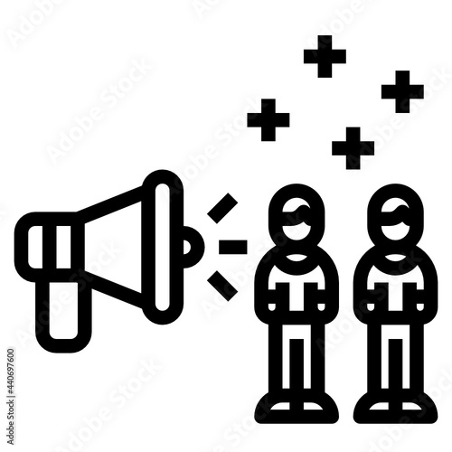 Advertisment outline icon