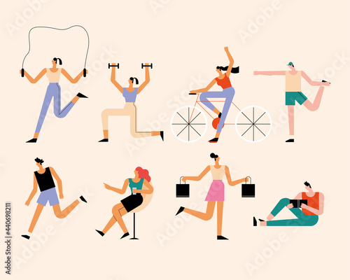 persons eight activities