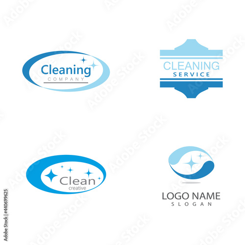 Cleaning logo and symbol ilustration vector template