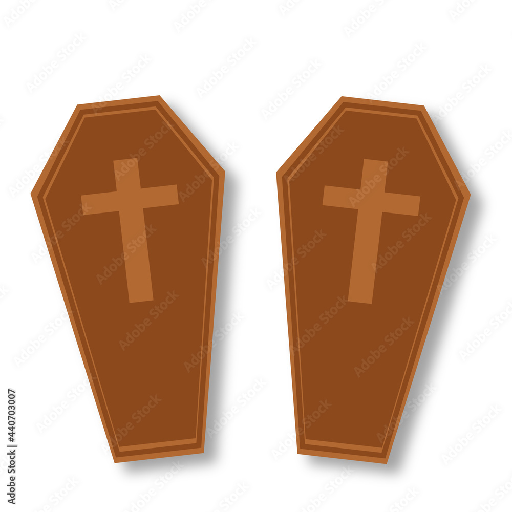 Obraz premium coffin icon of color style illustration design