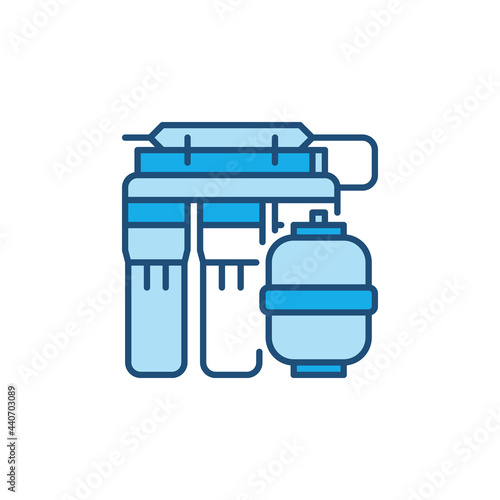 Reverse Osmosis System vector concept colored icon