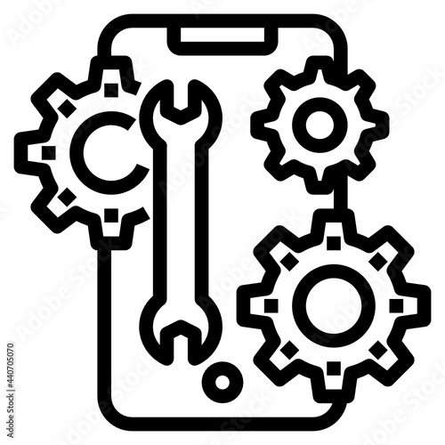 Smartphone outline icon
