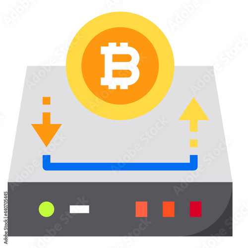 harddrive flat icon
