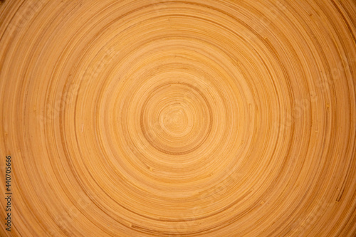 Bamboo wooden circles texture background 