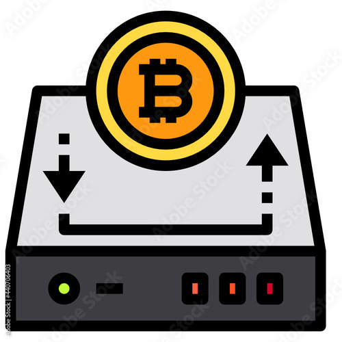 harddrive line icon