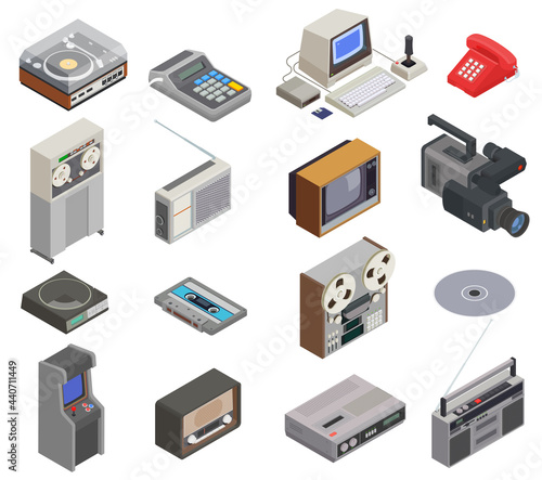 Retro Devices Icon Set