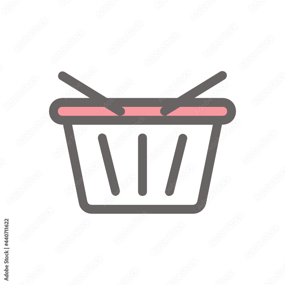 Cart filled outline icon. Cart filled outline icon.