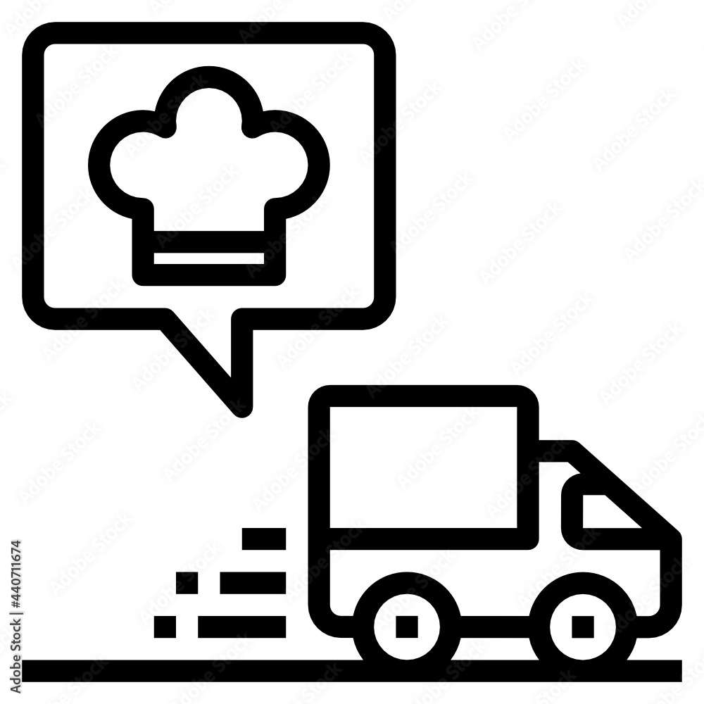 Delivery Truck outline icon Delivery Truck outline icon