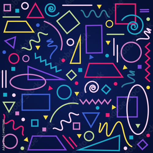 Abstract background with geometric shapes vector illustration