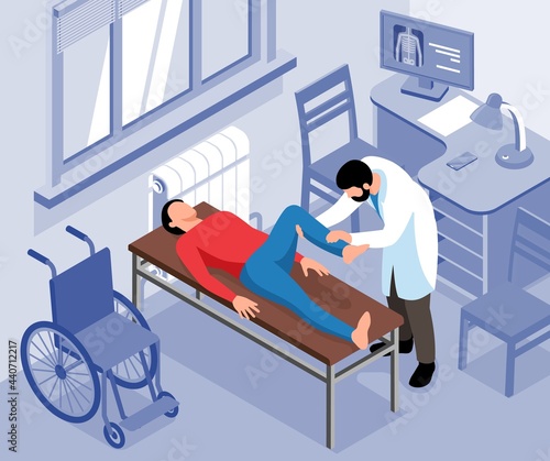 Orthopedic Isometric Illustration