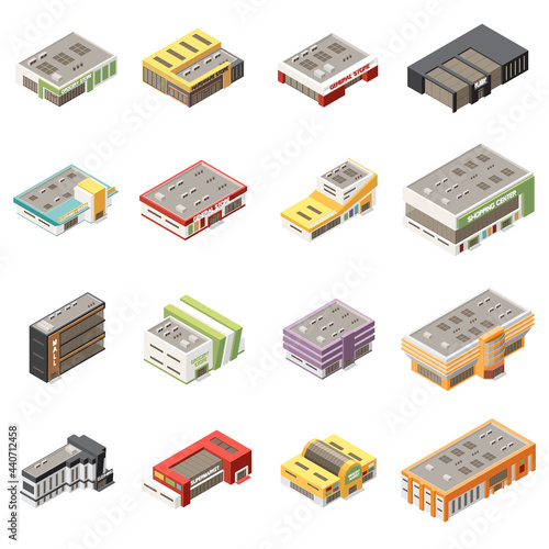 Shopping Mall Icons Set