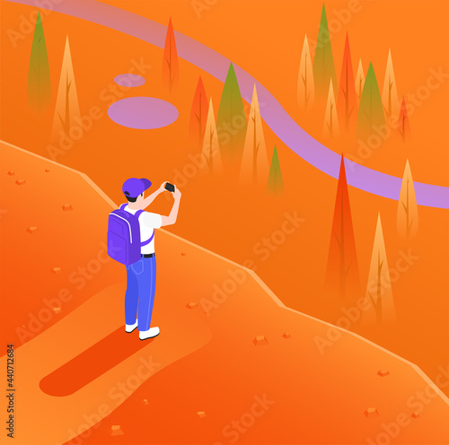 Mobile Photography Video Isometric